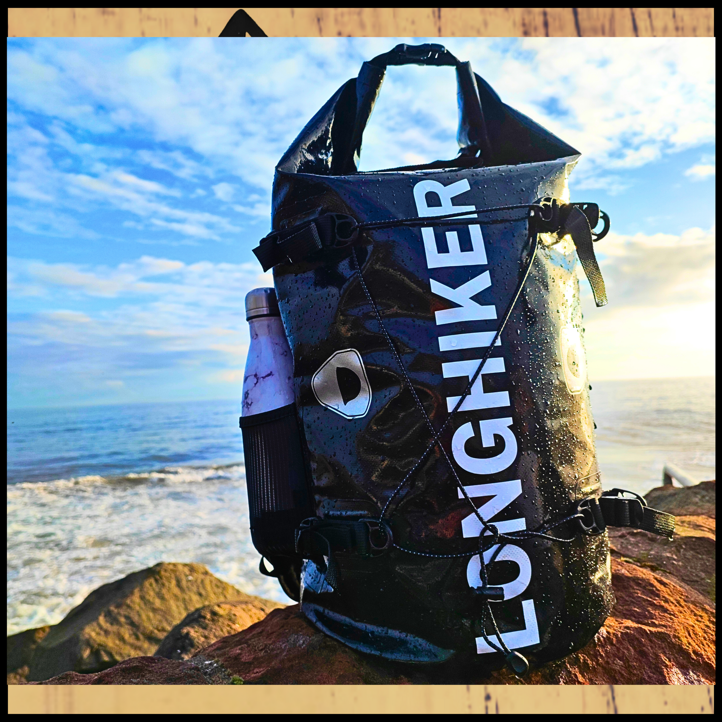 100% Waterproof Adventure Backpack Black – Built for the Wild