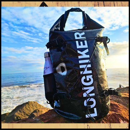 100% Waterproof Adventure Backpack Black – Built for the Wild