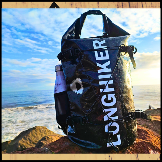 100% Waterproof Adventure Backpack Black – Built for the Wild