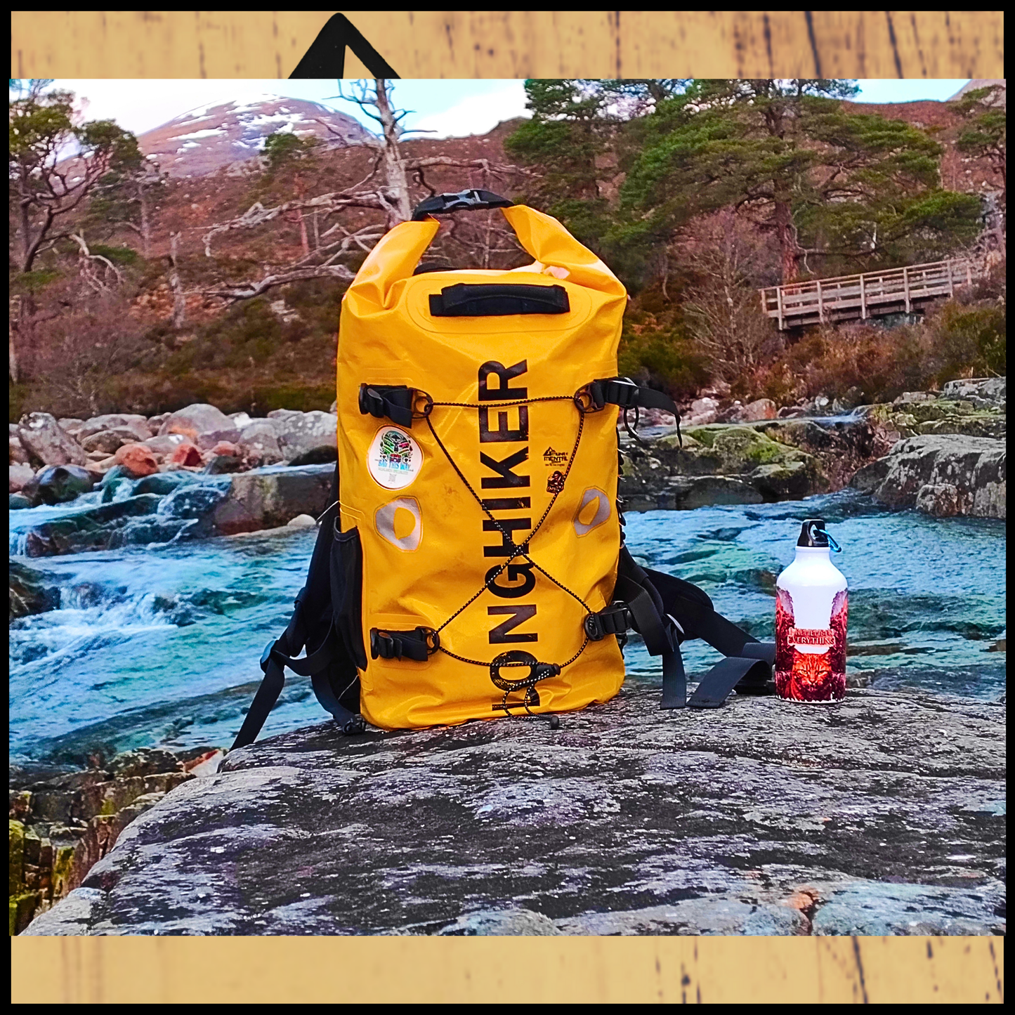 100% Waterproof Adventure Backpack Yellow – Built for the Wild