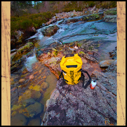 100% Waterproof Adventure Backpack Yellow – Built for the Wild