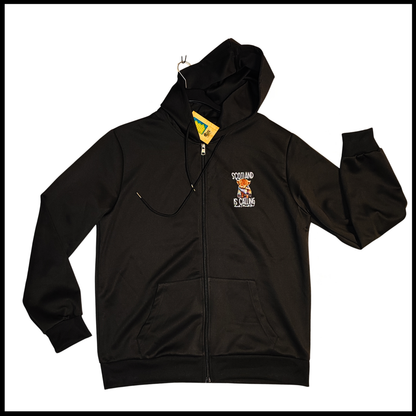Munro Mental hoodie Scotland Is Calling front view with small chest graphic
