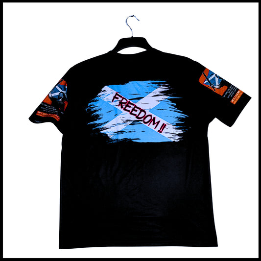 Battle of Stirling Bridge t-shirt back view with Freedom design
