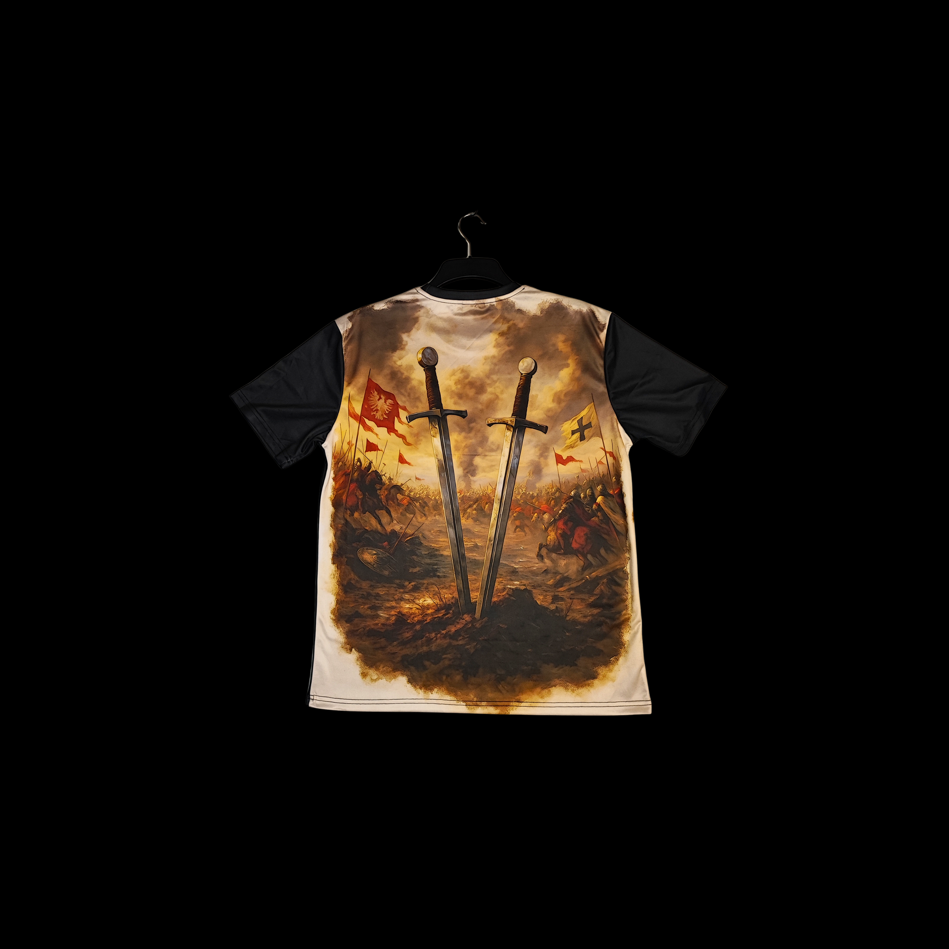 Munro Mental “Bitwa pod Grunwaldem 1410” t-shirt – detail of back print