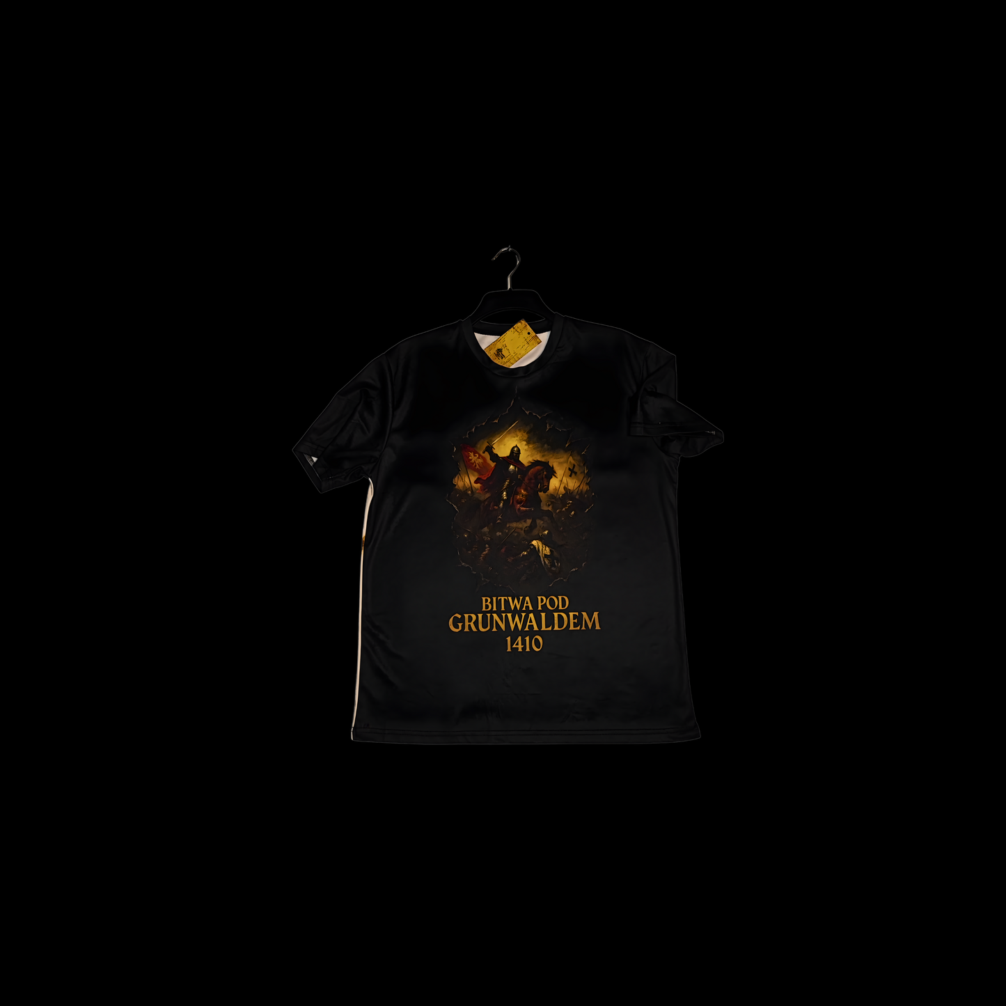 Munro Mental “Bitwa pod Grunwaldem 1410” t-shirt – detail of front print
