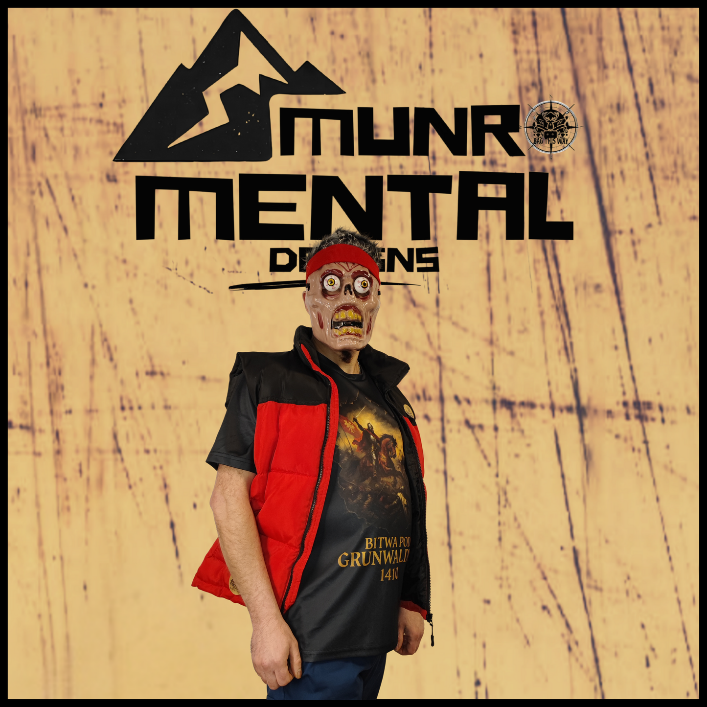 Munro Mental “Bitwa pod Grunwaldem 1410” t-shirt – model left view