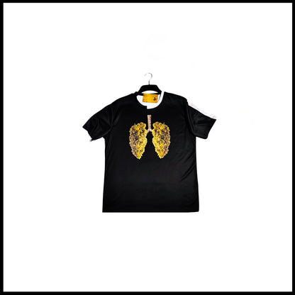 Munro Mental “Breathe Free” t-shirt – detail of front print
