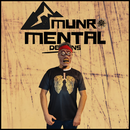 Munro Mental “Breathe Free” t-shirt – model front view
