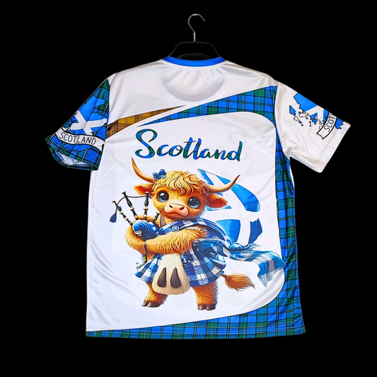 Munro Mental “Highland Coo Scotland” t-shirt – back view
