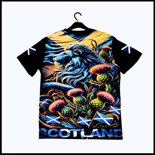 Munro Mental “Highland Lion” t-shirt – back view
