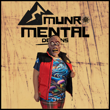 Munro Mental “Highland Lion” t-shirt – model left view
