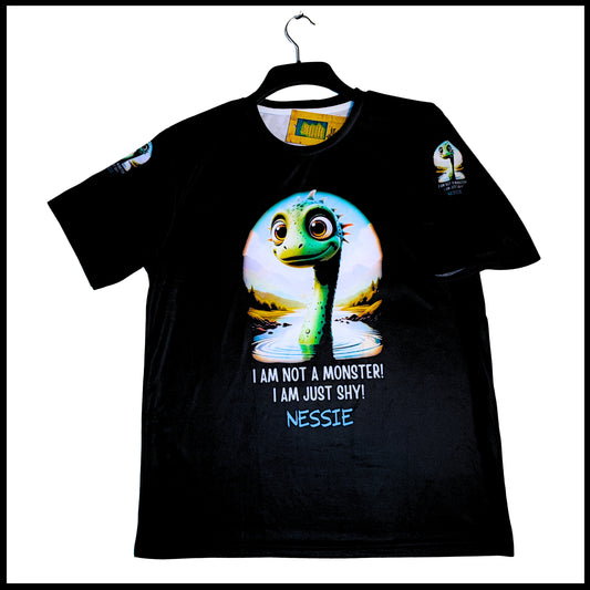 Munro Mental “Not a Loch Ness Monster” t-shirt – front view
