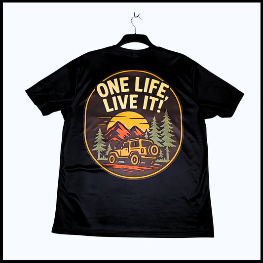 Munro Mental “One Life. Live It.” t-shirt – back view
