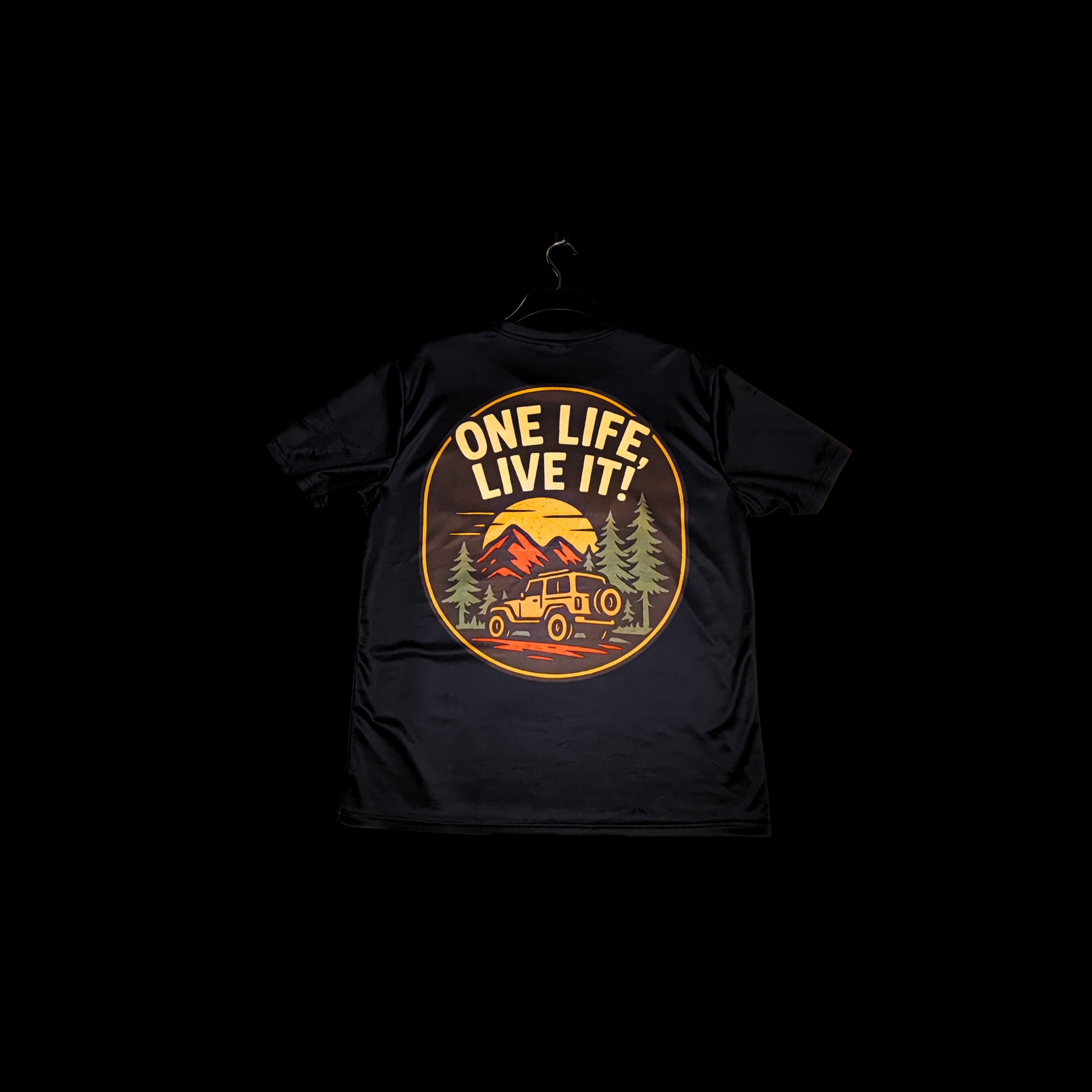 Munro Mental “One Life. Live It.” t-shirt – detail of back print
