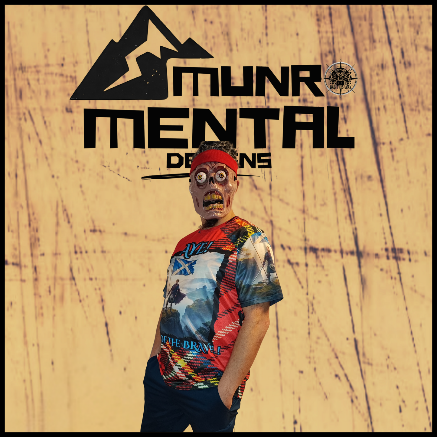 Munro Mental “The Brave One” T-shirt – model right view