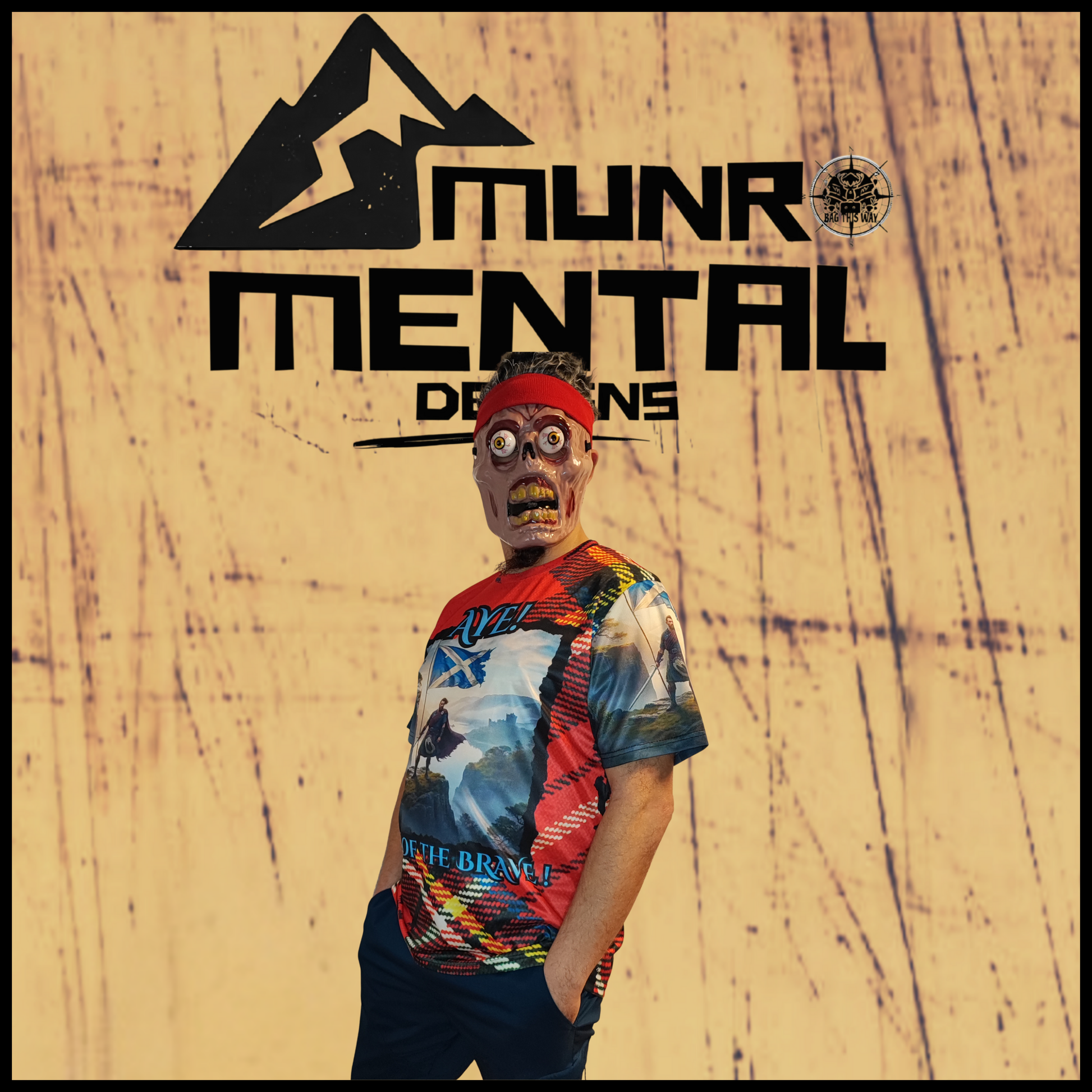 Munro Mental “The Brave One” T-shirt – model right view