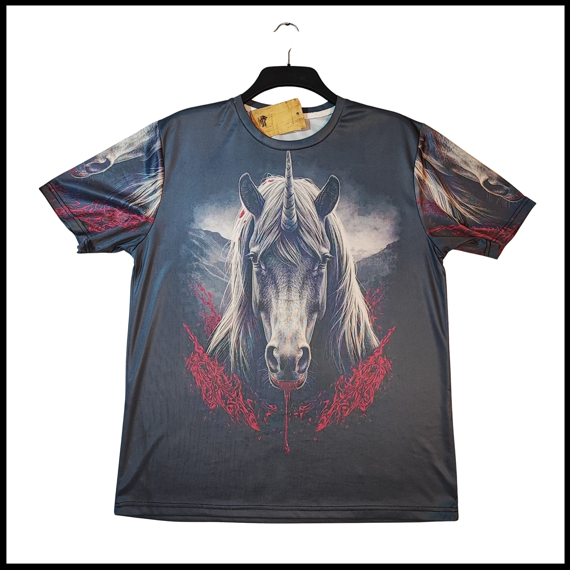 Munro Mental “Unchained Unicorn” t-shirt – front view
