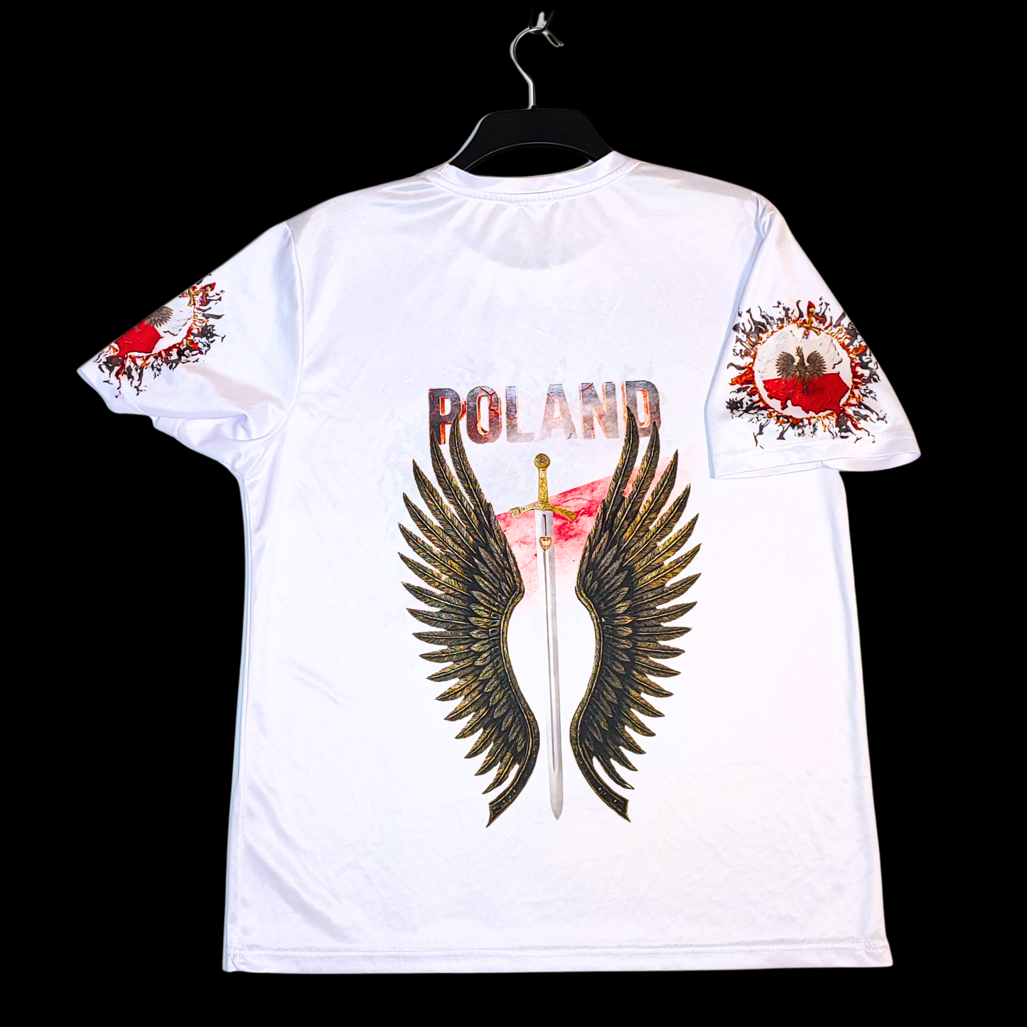 Munro Mental “White Eagle Rising” t-shirt – white – back view
