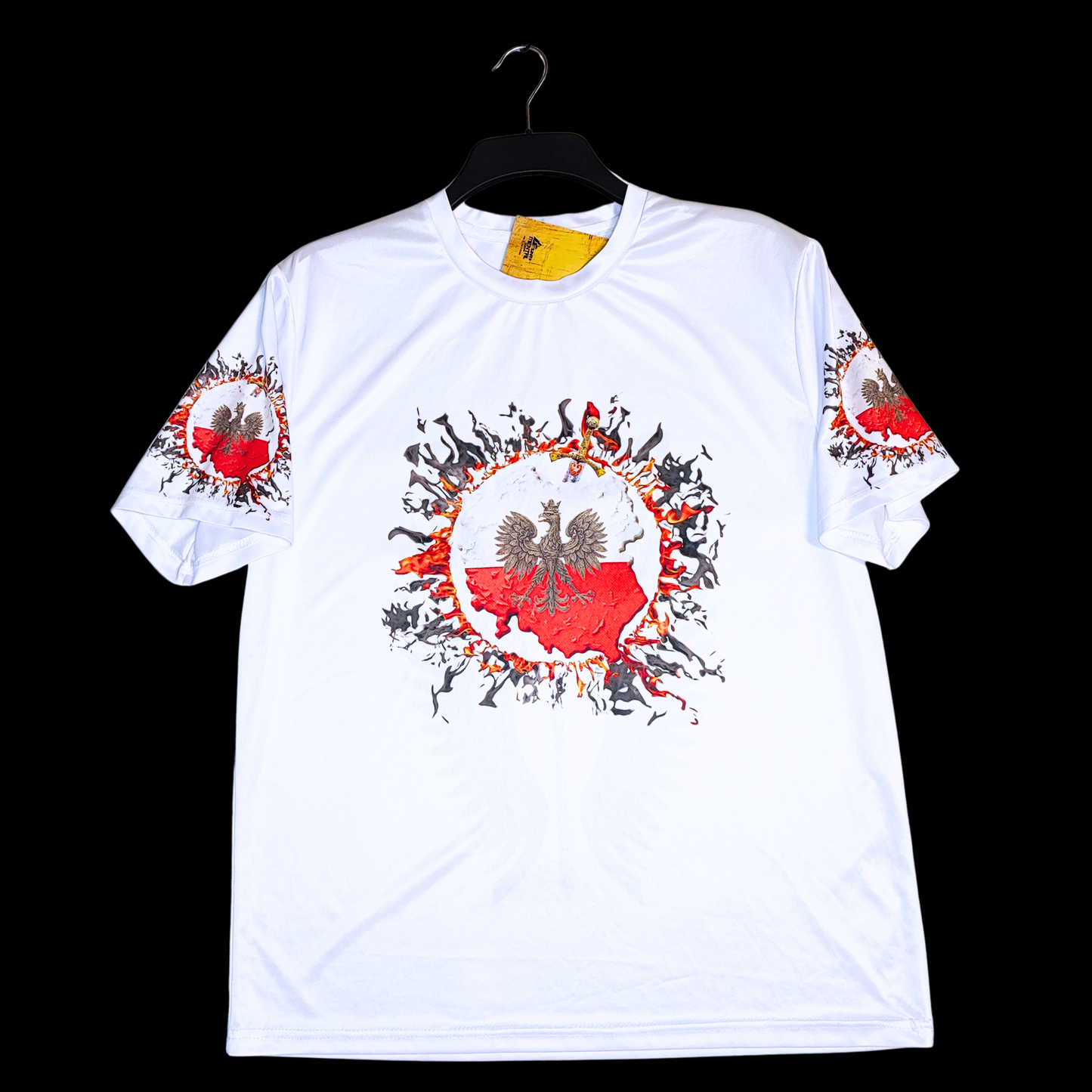Munro Mental “White Eagle Rising” t-shirt – white – front view
