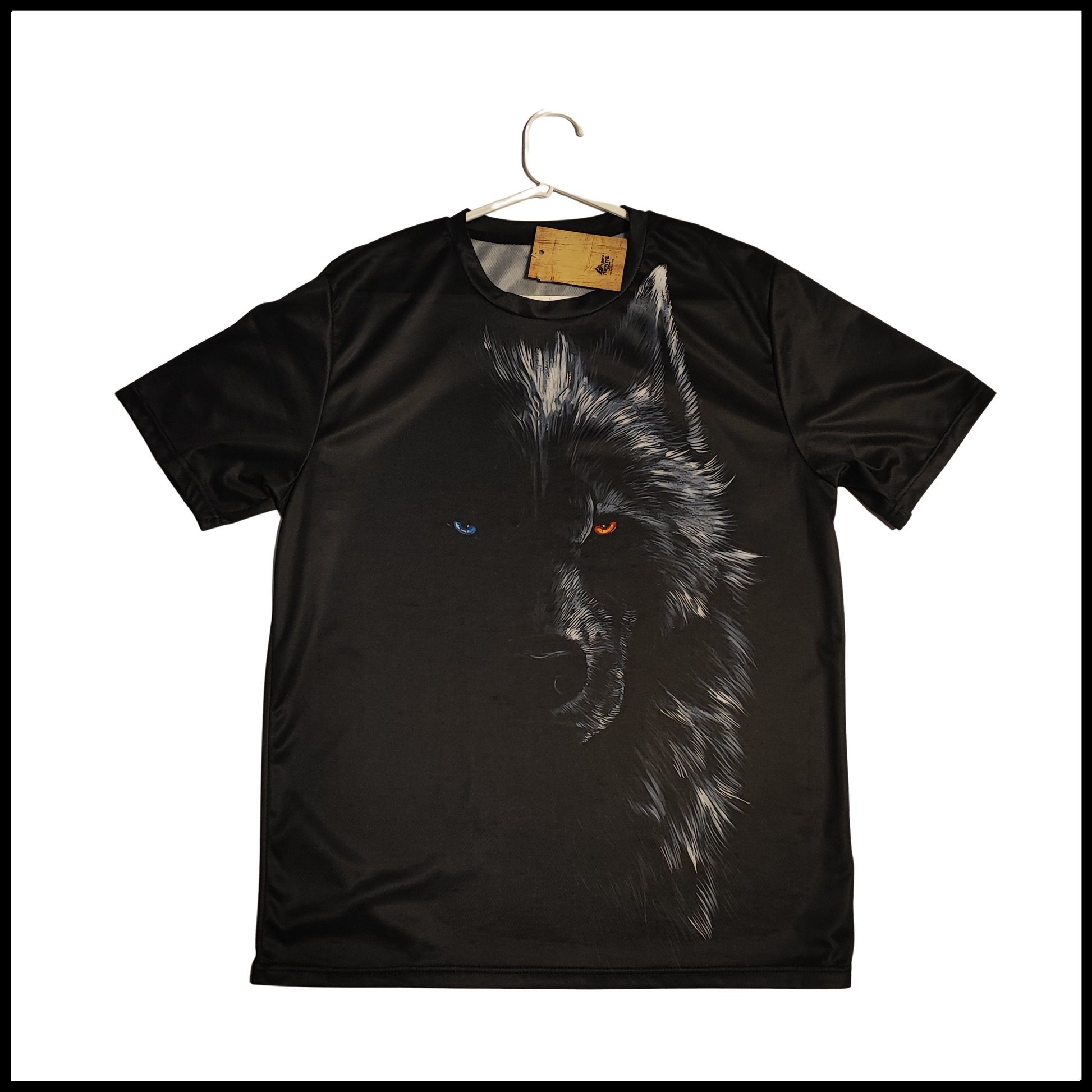 Wolf Within t-shirt with dark wolf face artwork front
