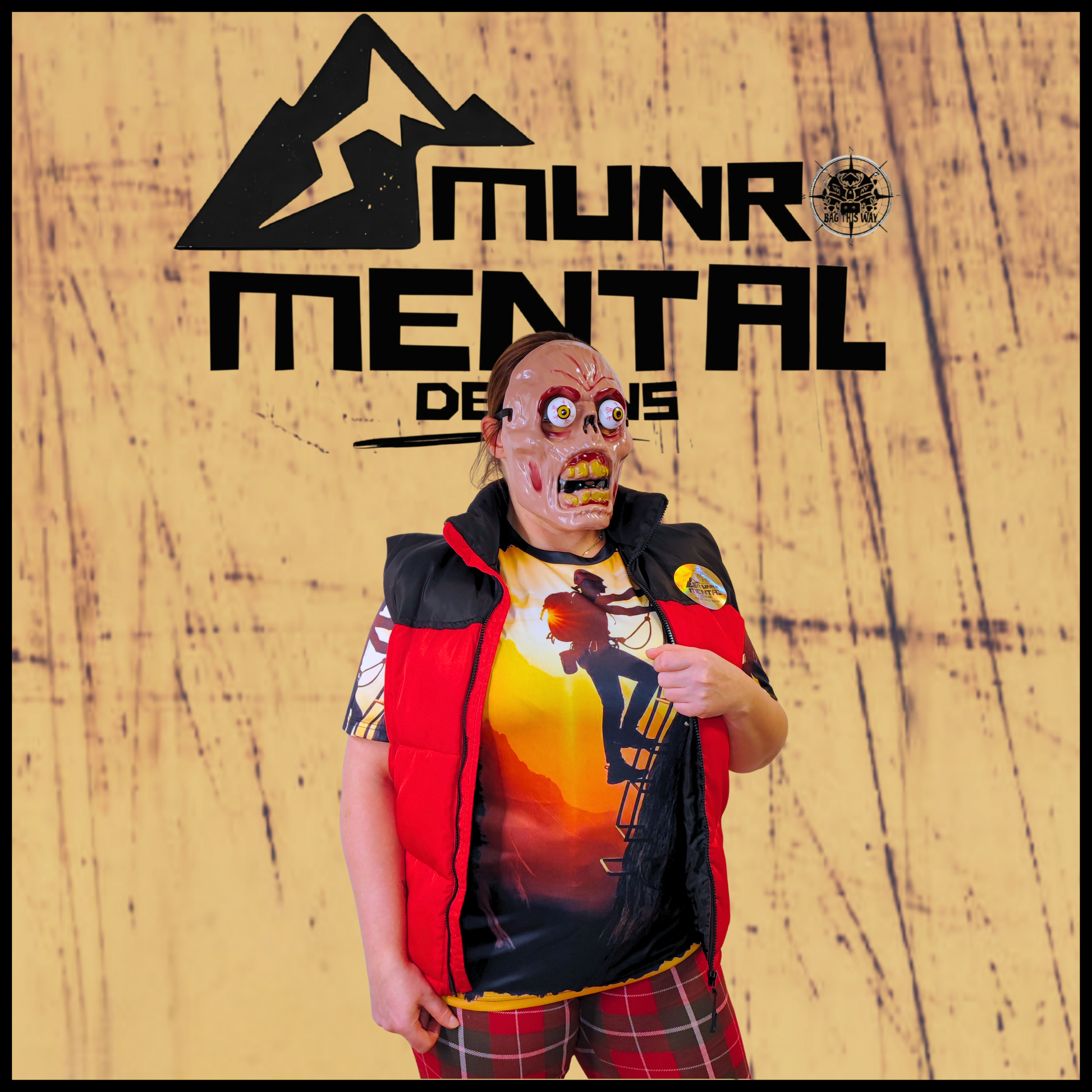 Munro Mental “Via Ferrata” t-shirt – model left view
